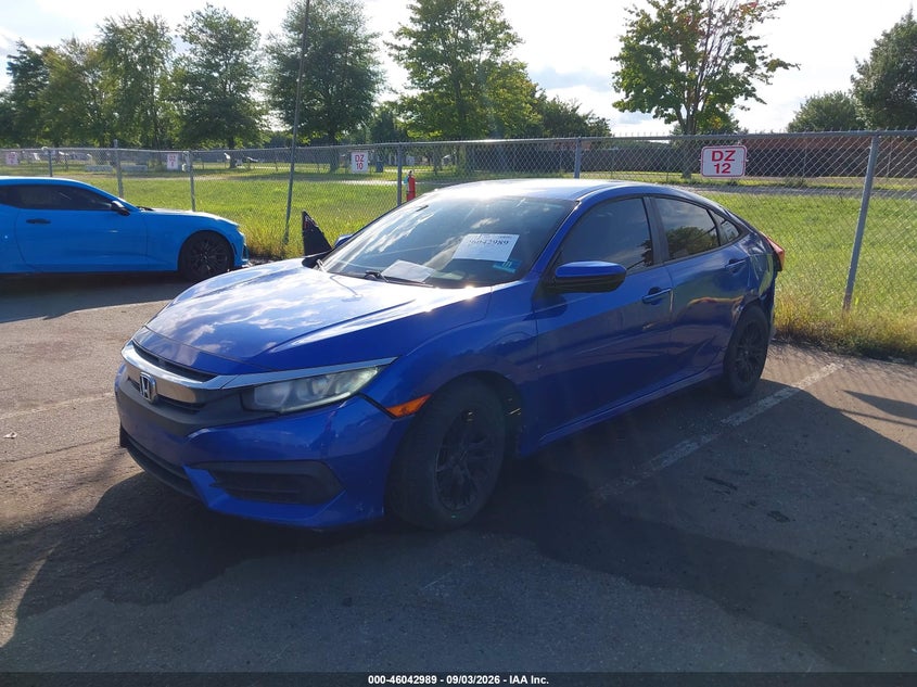 Vin: 19xfc2f55he047477, lot: 46542444, honda civic lx 20172