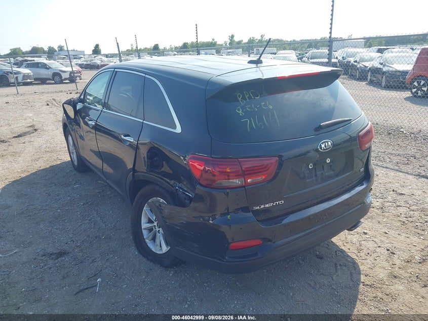 Vin: 5xypg4a39lg712161, lot: 46542454, kia sorento 2.4l lx 20203