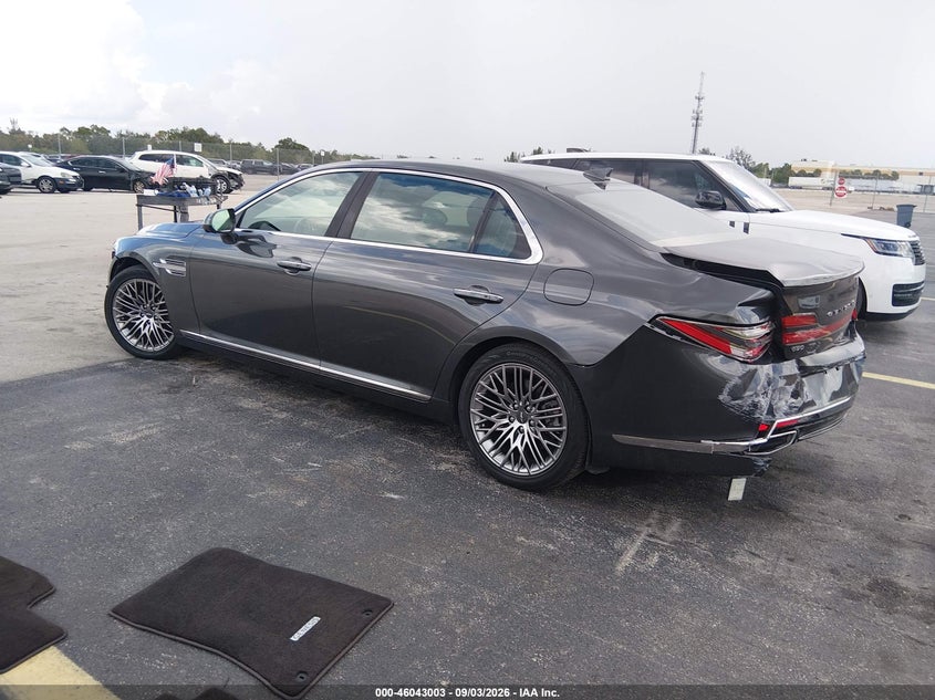 Vin: kmtf54ph0mu091964, lot: 46542458, genesis g90 5.0 ultimate rwd 20213