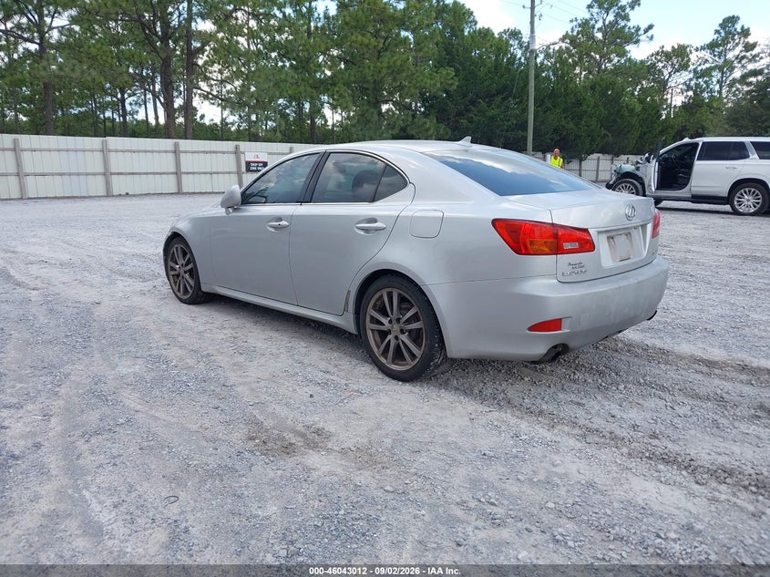 2008 LEXUS IS SEDAN 2.5L V-6 DI, DOHC, VVT, PREMIUM , 204HP