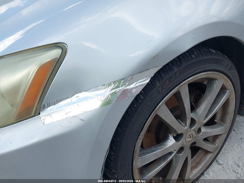 2008 LEXUS IS SEDAN 2.5L V-6 DI, DOHC, VVT, PREMIUM , 204HP