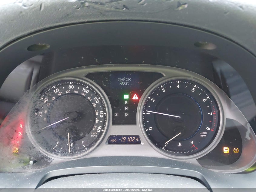 2008 LEXUS IS SEDAN 2.5L V-6 DI, DOHC, VVT, PREMIUM , 204HP