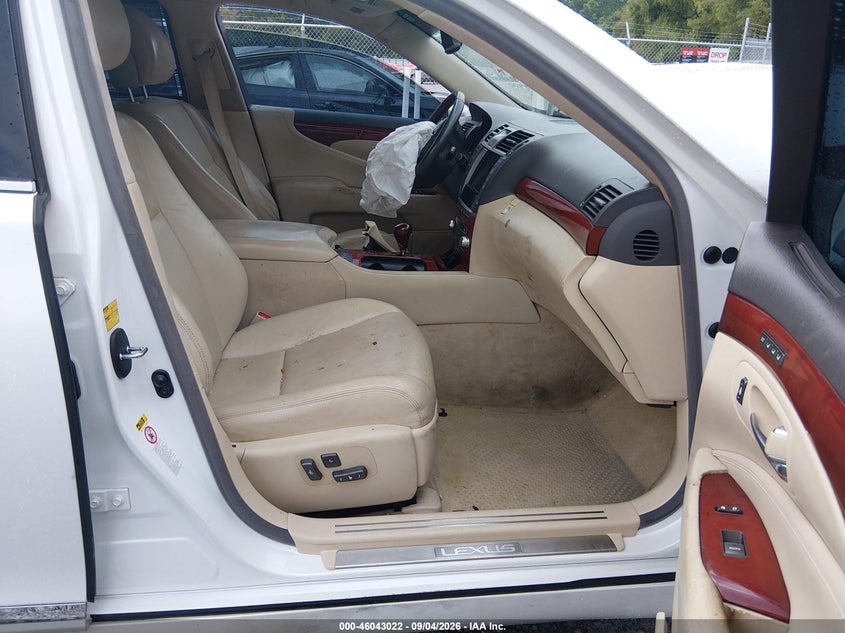 LEXUS LS 460 2012 VIN JTHGL5EF7C5046186