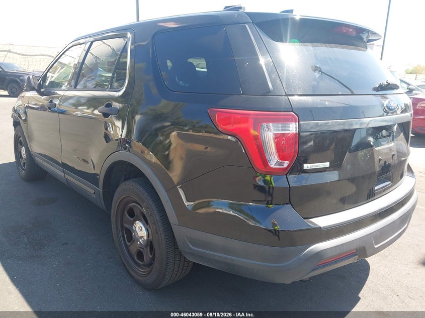 Vin: 1fm5k8at6jgc74797, lot: 46542514, ford police interceptor utility 20183