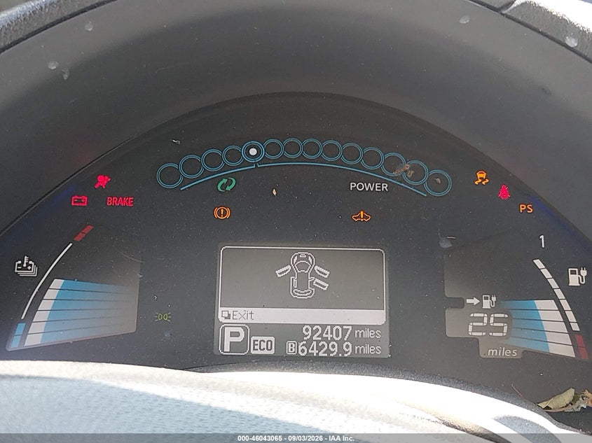 2015 NISSAN LEAF HATCHBACK ELECTRIC