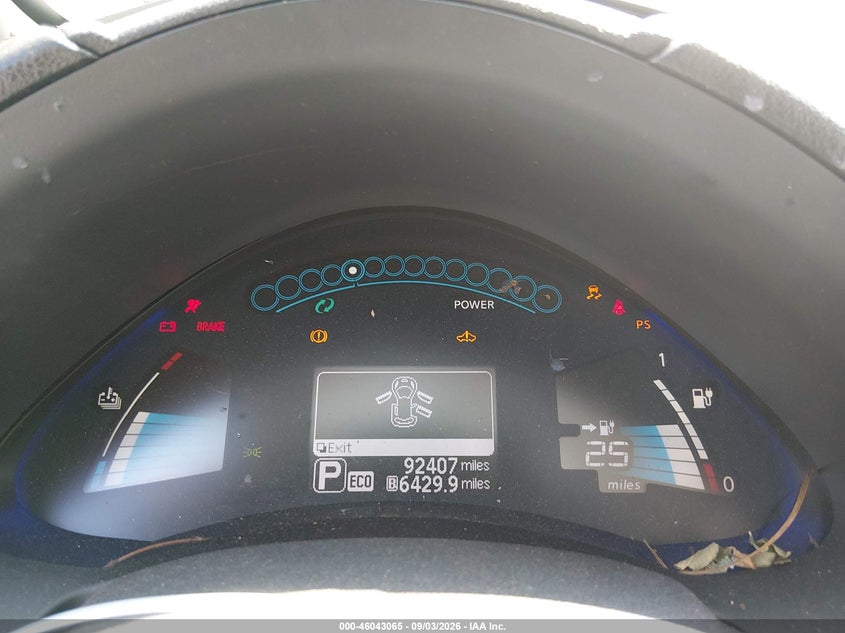 2015 NISSAN LEAF HATCHBACK ELECTRIC