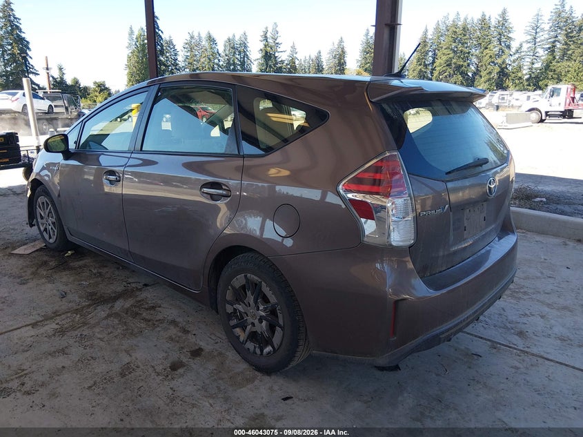 Vin: jtdzn3eu6fj019922, lot: 46542530, toyota prius v four 20153