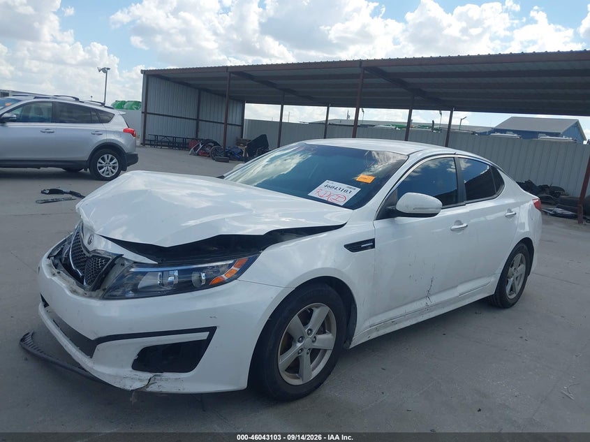 Vin: knagm4a73f5558245, lot: 46542557, kia optima lx 20152