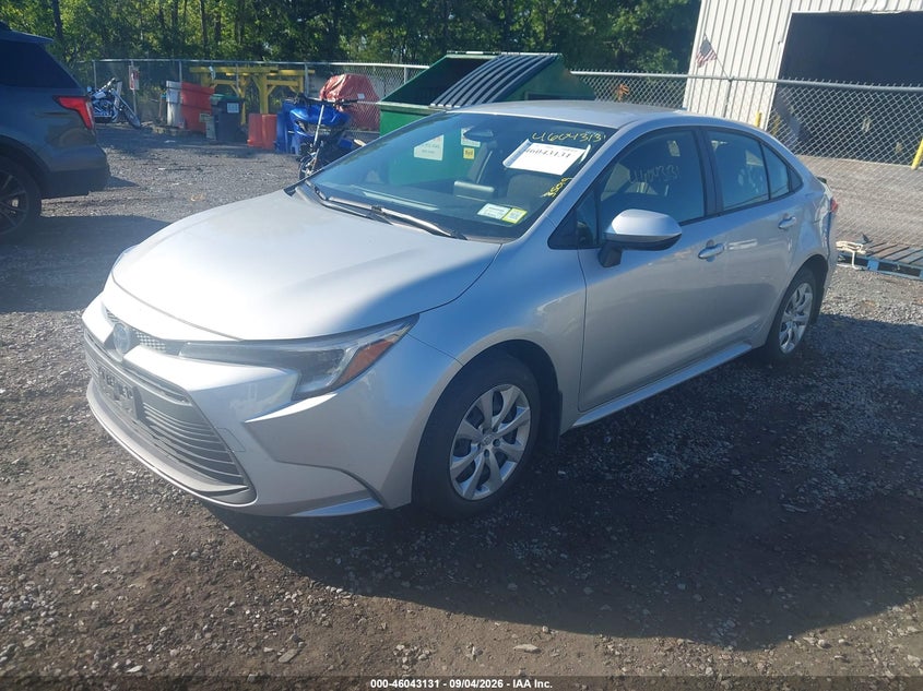 2024 Toyota Corolla Hybrid Le, Rear, IAAI, VIN JTDBDMHEXRJ008991 — photo 2