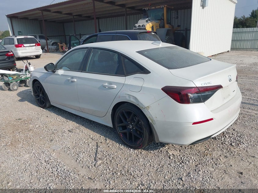 Vin: 2hgfe4f83sh314323, lot: 46542631, honda civic hybrid sport/sport touring 20253