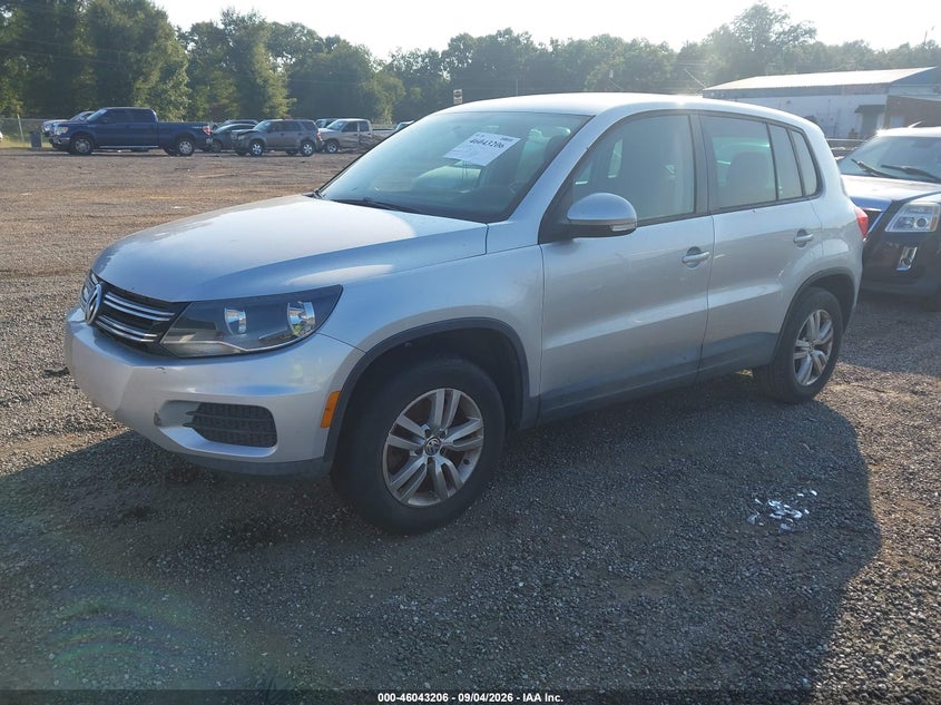 Vin: wvgav7ax7cw557575, lot: 46542663, volkswagen tiguan s 20122