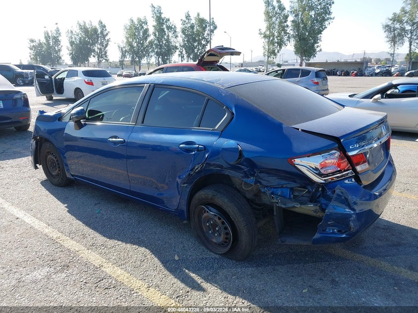 Vin: 19xfb2f58ee204935, lot: 46542683, honda civic lx 20143
