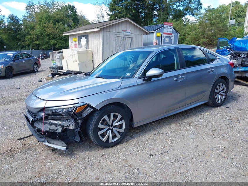 Vin: 2hgfe2f20nh522454, lot: 46542706, honda civic lx 20222