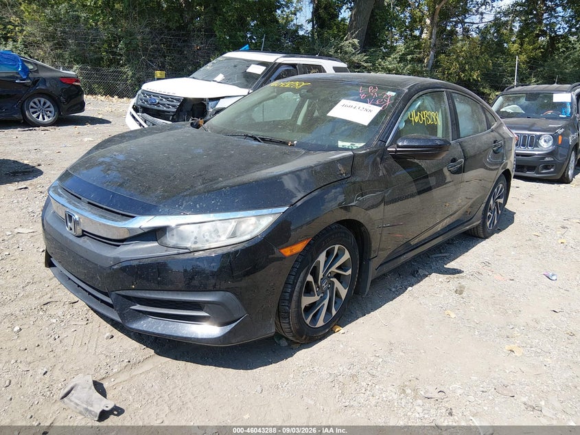 Vin: 19xfc2f77he057039, lot: 46542743, honda civic ex 20172