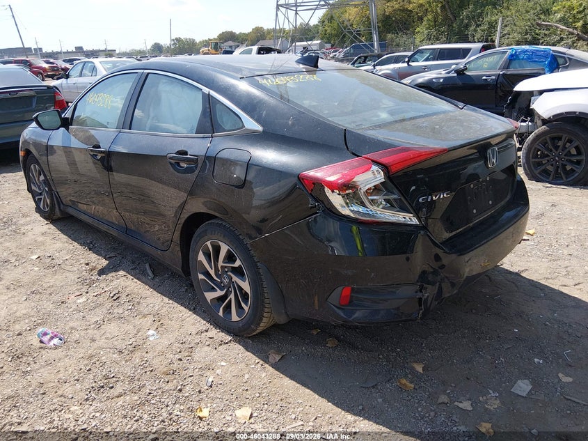 Vin: 19xfc2f77he057039, lot: 46542743, honda civic ex 20173