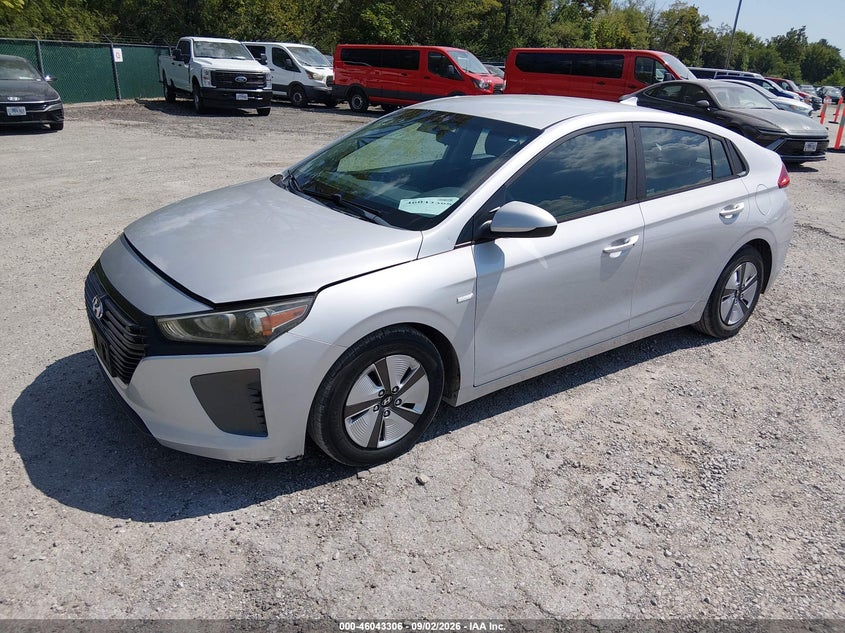 Vin: kmhc65lc0ju099987, lot: 46542761, hyundai ioniq hybrid blue 20182