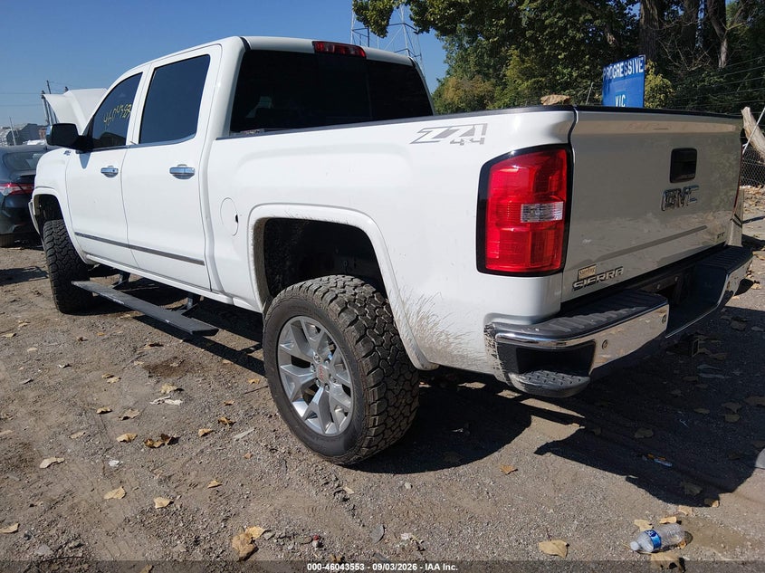 Vin: 3gtu2vec3fg265222, lot: 46543007, gmc sierra 1500 slt 20153