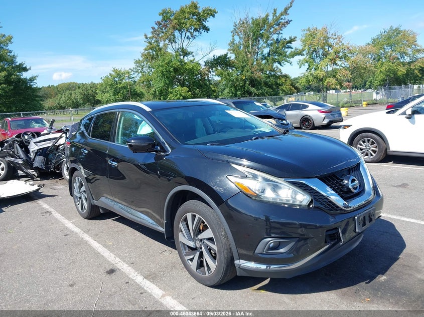 Vin: 5n1az2mh2fn289122, lot: 46543119, nissan murano platinum 2015 img_1