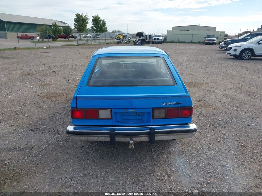 CHEVROLET CHEVETTE 1982 VIN 1G1AB08D5CA125279