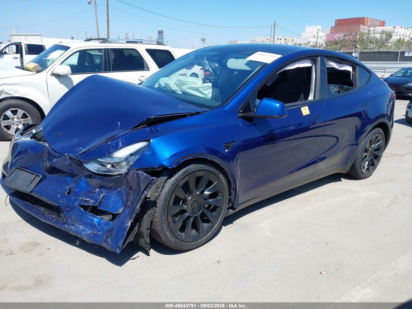 Vin: 7saygdee3pa157687, lot: 46543246, tesla model y awd/long range dual motor all-wheel drive 20232