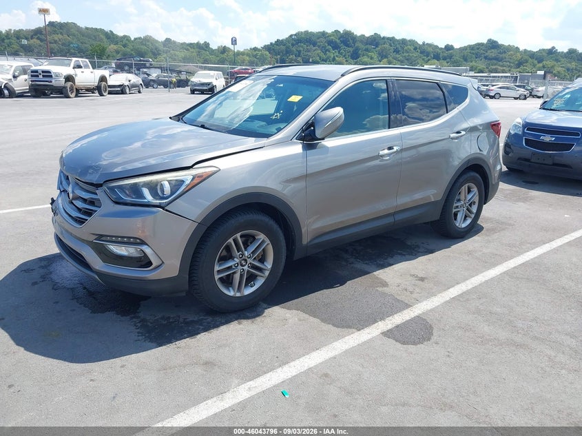 Vin: 5xyzudlb3jg509611, lot: 46543251, hyundai santa fe sport 2.4l 20182