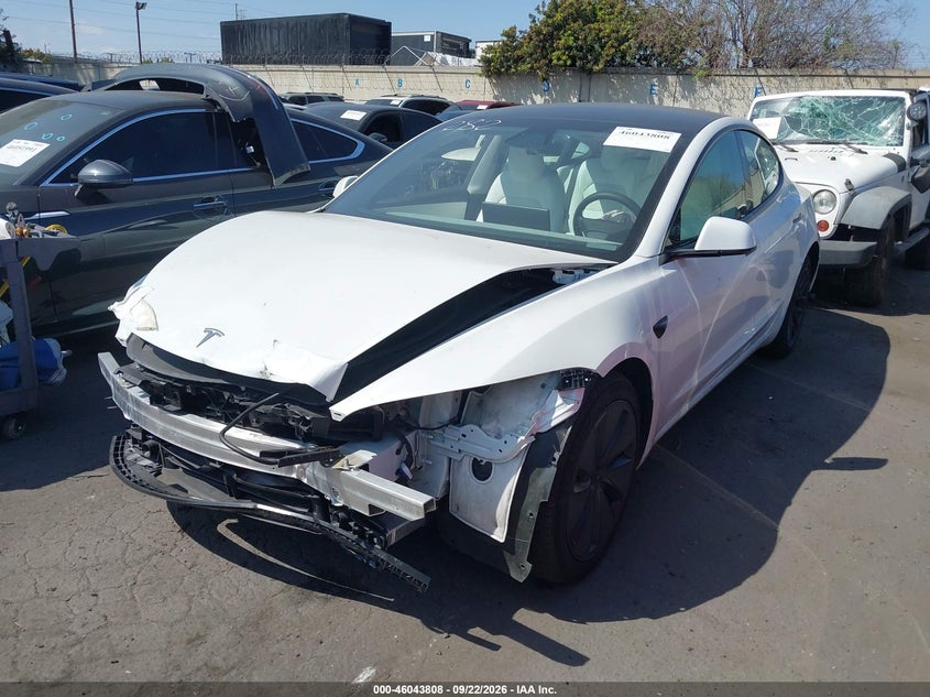 Vin: 5yj3e1eb5sf874282, lot: 46543263, tesla model 3 long range all-wheel drive 20252