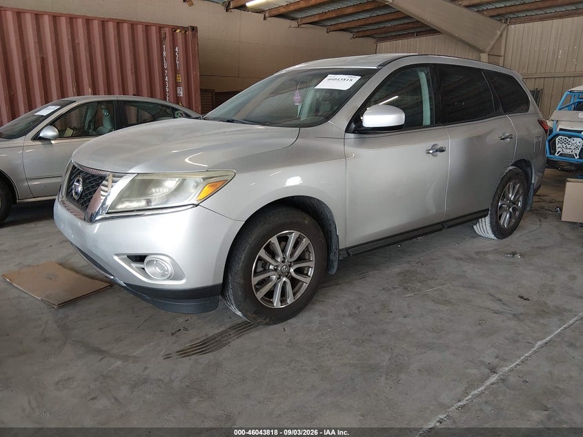Vin: 5n1ar2mm8ec619711, lot: 46543273, nissan pathfinder s 20142