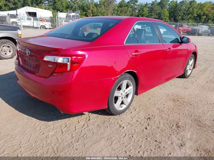2012 TOYOTA CAMRY SEDAN 2.5L I-4 DOHC, VVT, REGULAR , 173HP