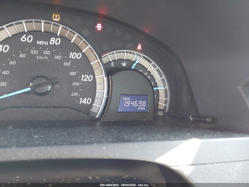 2012 TOYOTA CAMRY SEDAN 2.5L I-4 DOHC, VVT, REGULAR , 173HP