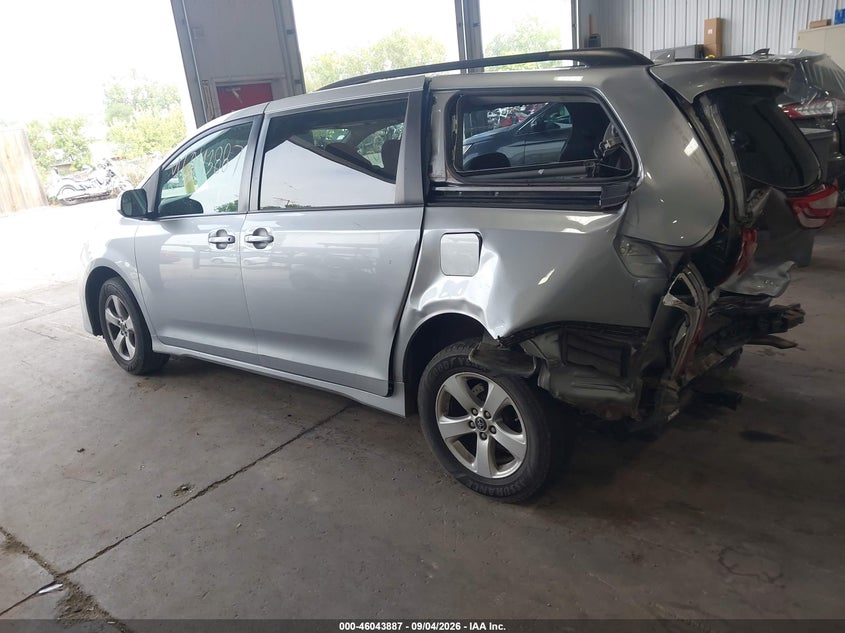 Vin: 5tdkz3dc0js932976, lot: 46543341, toyota sienna le 8 passenger 20183