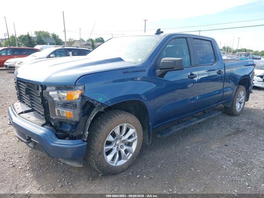 Vin: 1gcpdbek1rz196550, lot: 46543348, chevrolet silverado 1500 custom 20242