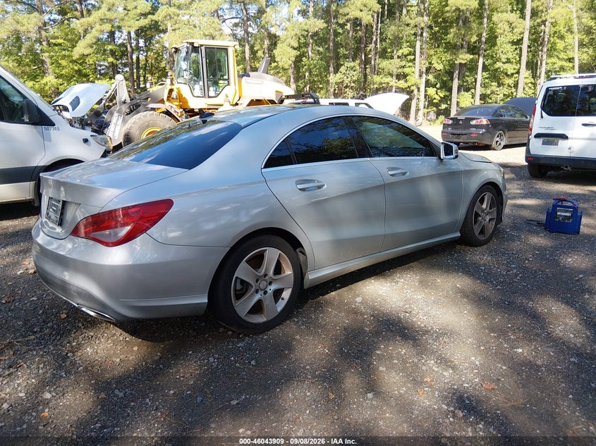 Vin: wddsj4ebxjn508476, lot: 46543364, mercedes-benz cla 250 20184