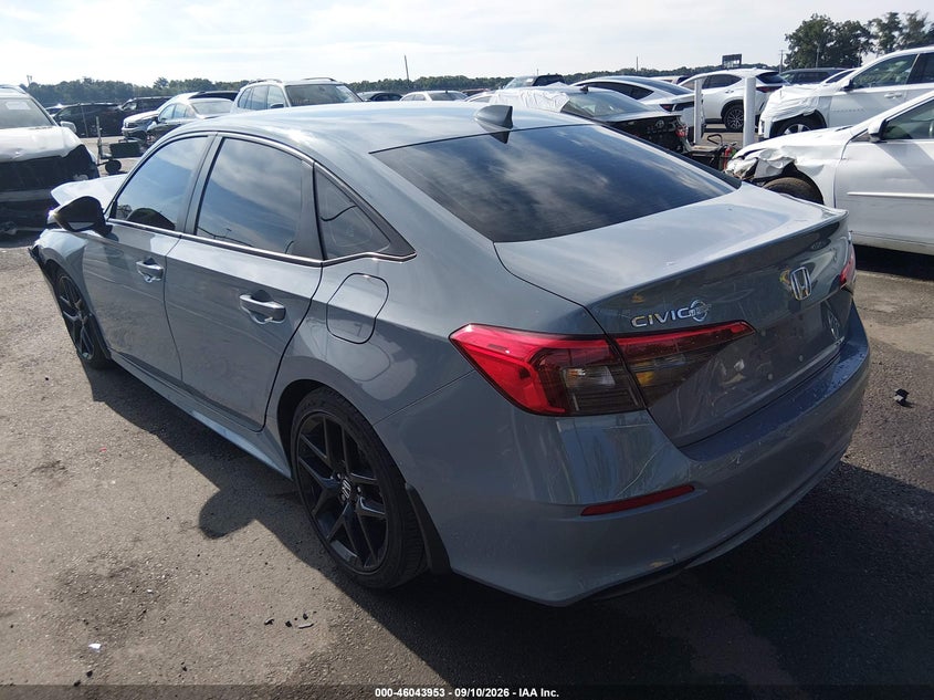 Vin: 2hgfe2f5xrh567059, lot: 46543408, honda civic sport 20243