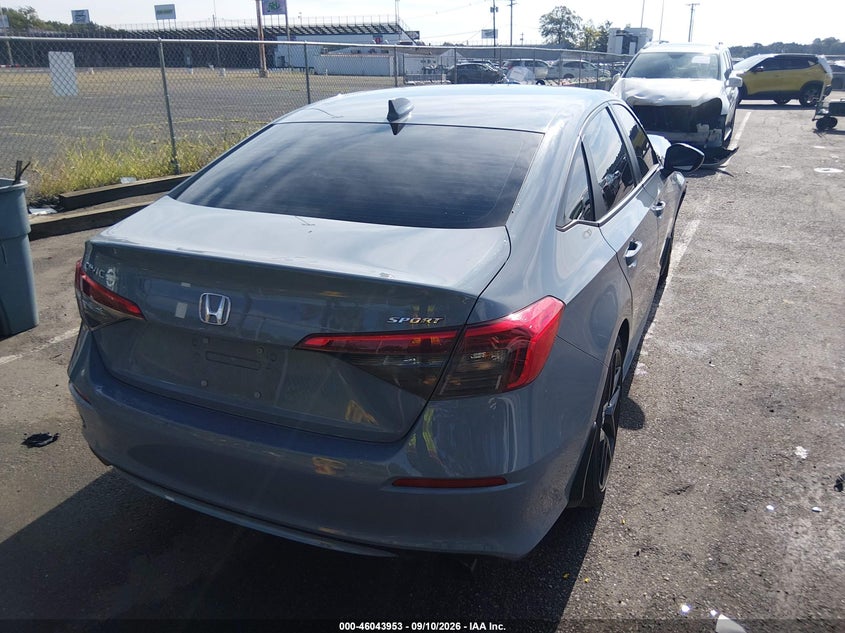 Vin: 2hgfe2f5xrh567059, lot: 46543408, honda civic sport 20244