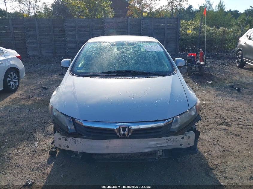 2012 HONDA CIVIC SEDAN 1.8L I-4 VVT, 140HP