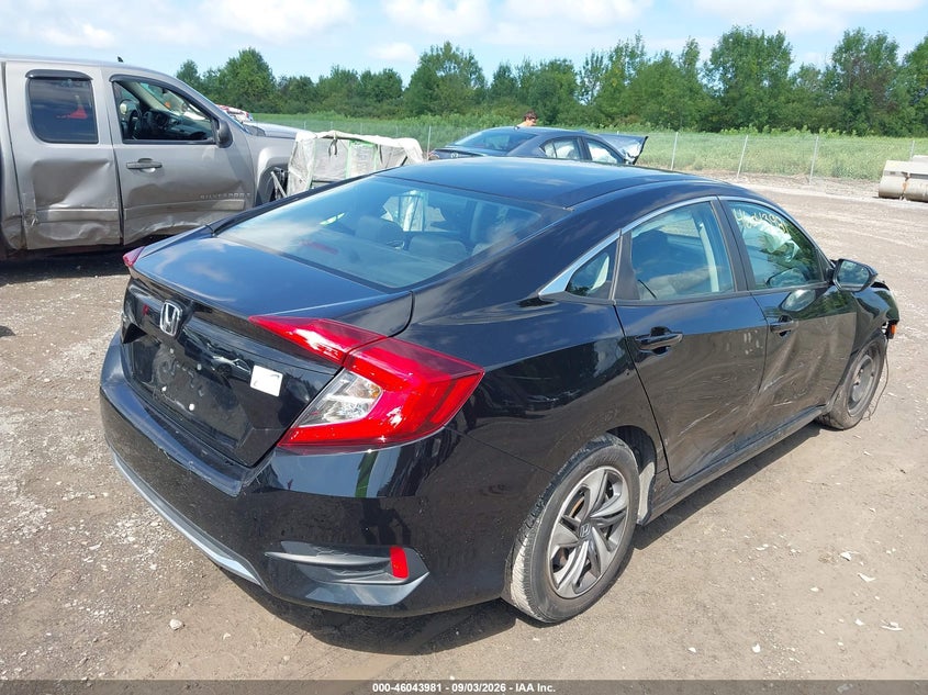Vin: 2hgfc2f64kh598750, lot: 46543436, honda civic lx 20194