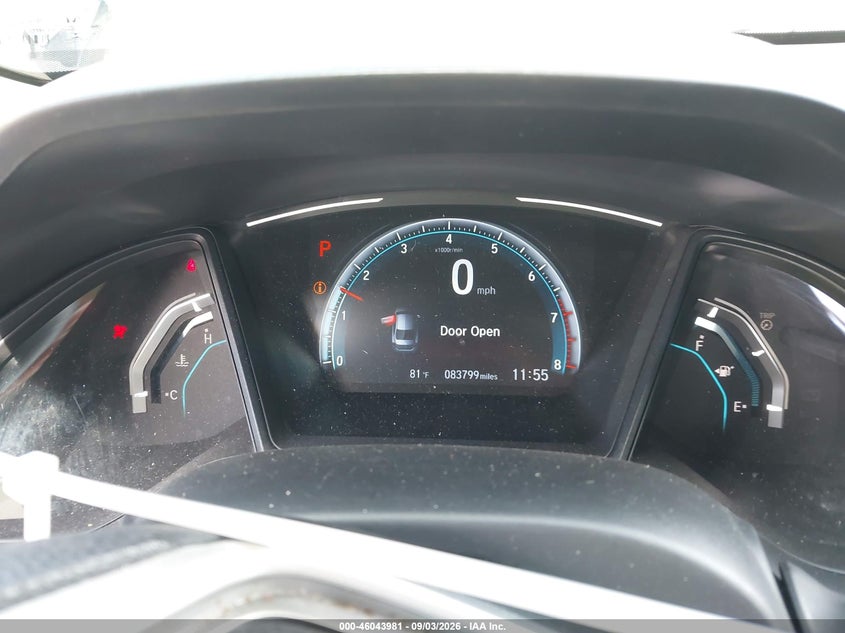 HONDA CIVIC 2019 VIN 2HGFC2F64KH598750