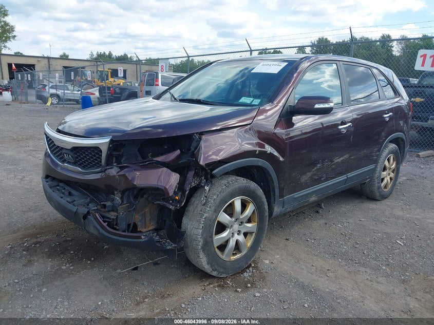 Vin: 5xykt4a26bg118302, lot: 46543451, kia sorento lx v6 20112
