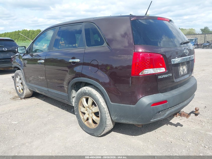 Vin: 5xykt4a26bg118302, lot: 46543451, kia sorento lx v6 20113