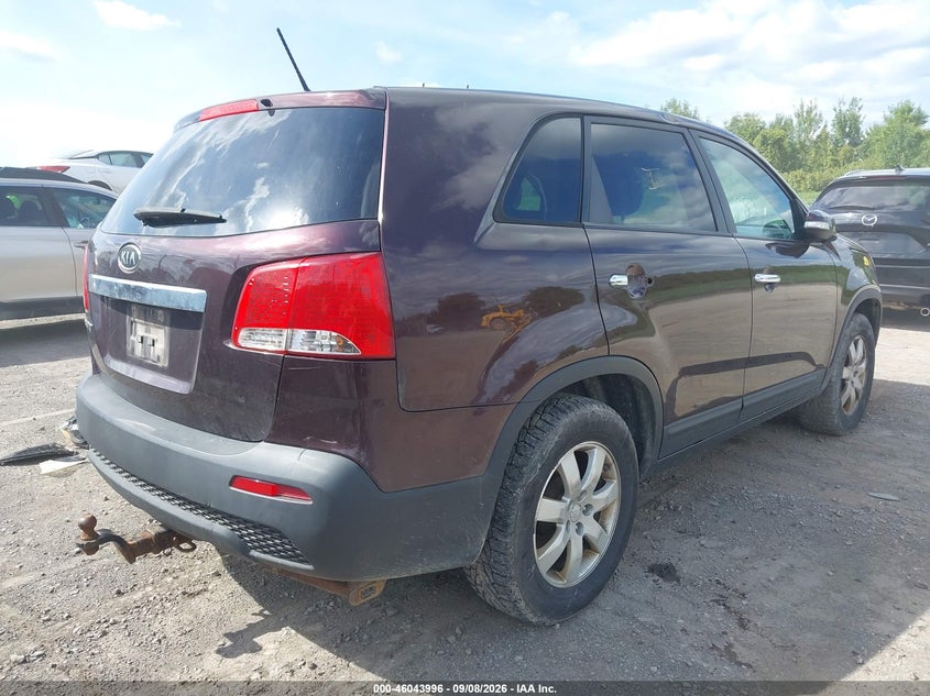 Vin: 5xykt4a26bg118302, lot: 46543451, kia sorento lx v6 20114