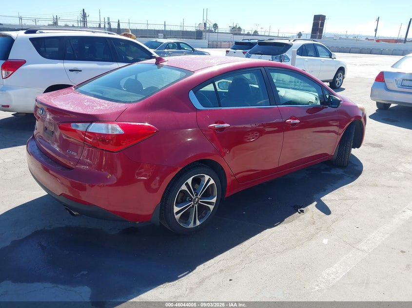 Vin: knafz4a86e5104804, lot: 46543461, kia forte ex 20144
