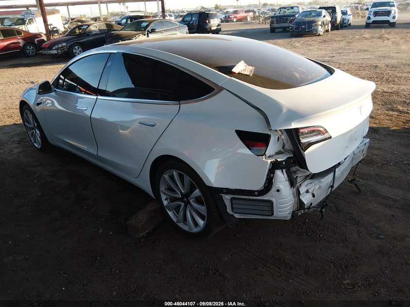 Vin: 5yj3e1ea2jf062377, lot: 46543562, tesla model 3 long range/mid range 20183