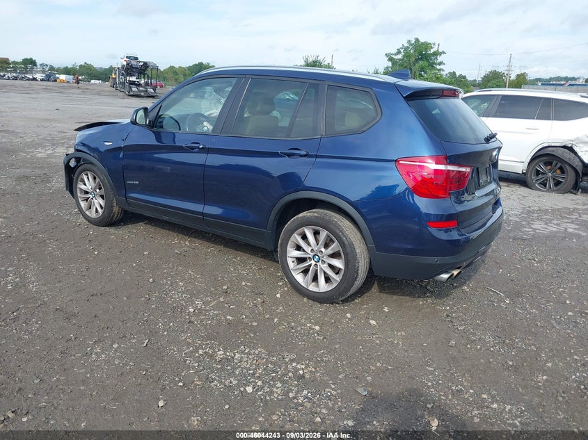 BMW X3 2016 VIN 5UXWX9C50G0D89297