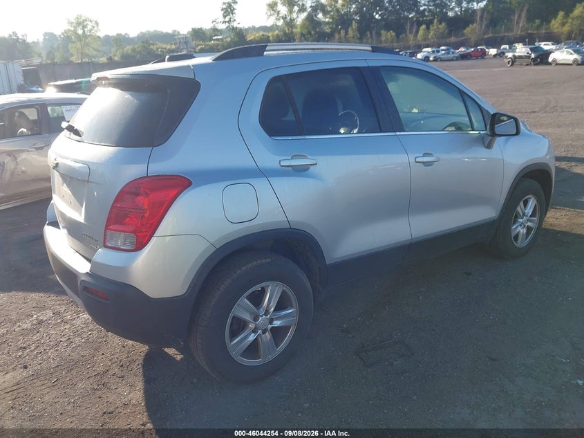 Vin: kl7cjrsb9fb133802, lot: 46543709, chevrolet trax lt 20154