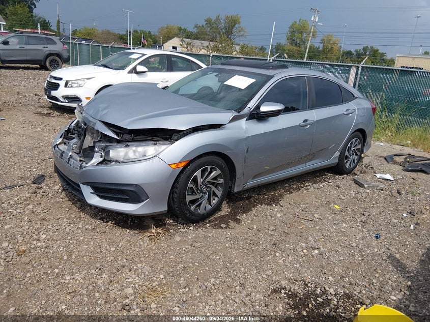 Vin: 19xfc2f7xhe012578, lot: 46543715, honda civic ex 20172