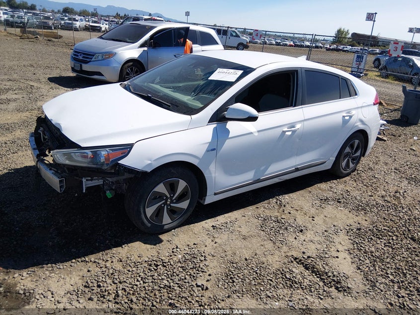 2019 Hyundai Ioniq Hybrid Sel, Удар спереди, IAAI, VIN KMHC75LC9KU127722 — фото 2