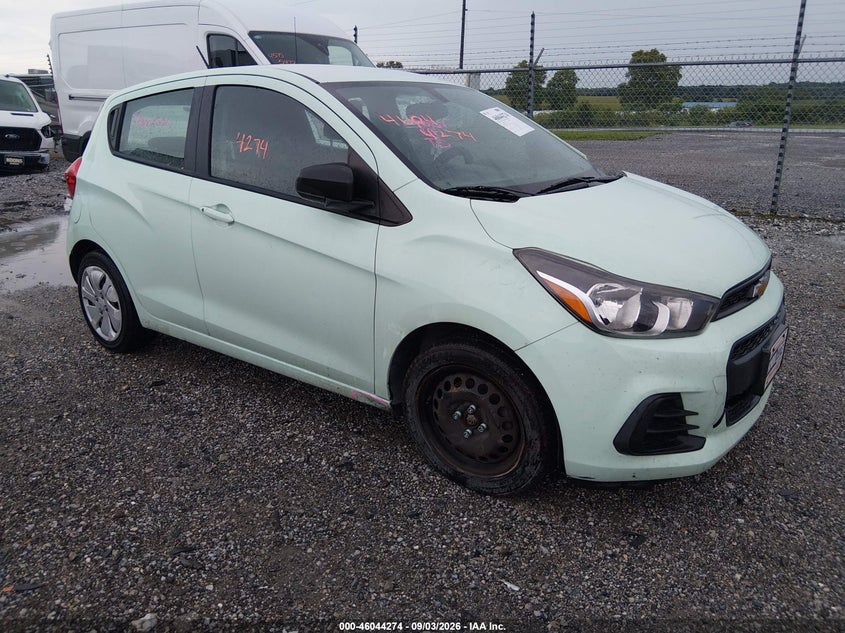 Vin: kl8cb6sa1hc757265, lot: 46543729, chevrolet spark ls cvt 20171