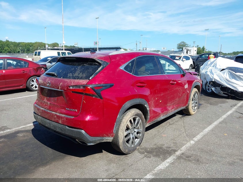LEXUS NX 200T 2015 VIN JTJBARBZ6F2024433