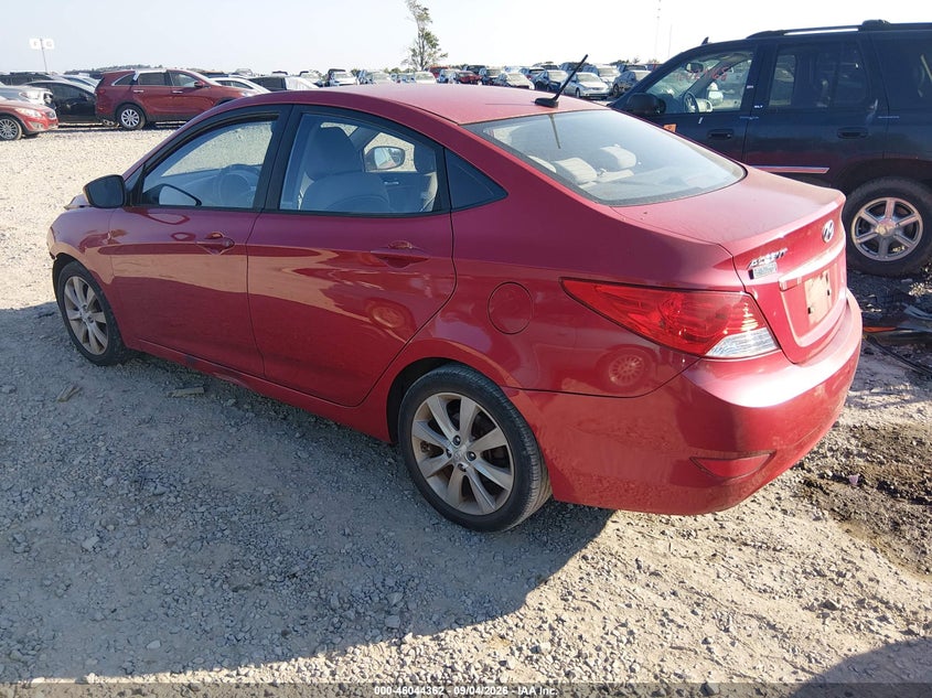 2012 HYUNDAI ACCENT SEDAN 1.6L I-4 DI, DOHC, VVT, REGULAR , 138HP