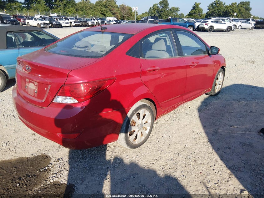2012 HYUNDAI ACCENT SEDAN 1.6L I-4 DI, DOHC, VVT, REGULAR , 138HP